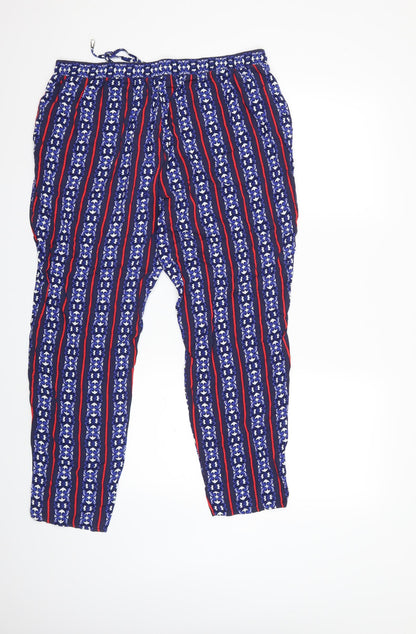 Womens UK Size 16 Papaya Regular Fit  Blue Trousers