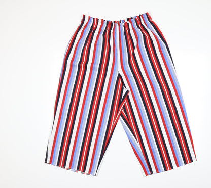 George Womens Blue Striped  Trousers  Size 14 L20 in