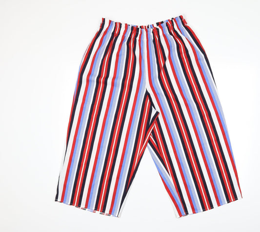 George Womens Blue Striped  Trousers  Size 14 L20 in