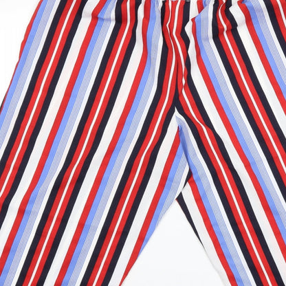 George Womens Blue Striped  Trousers  Size 14 L20 in
