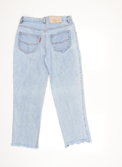 ahdeny Womens Blue  Denim Mom Jeans Size 28 in L29 in