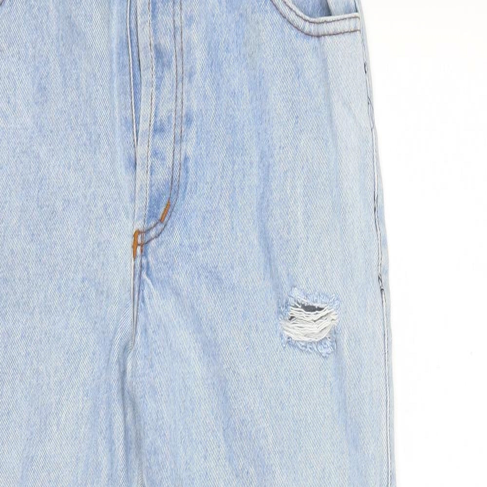 ahdeny Womens Blue  Denim Mom Jeans Size 28 in L29 in