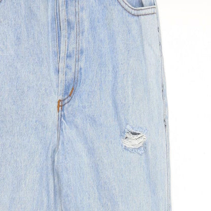 ahdeny Womens Blue  Denim Mom Jeans Size 28 in L29 in
