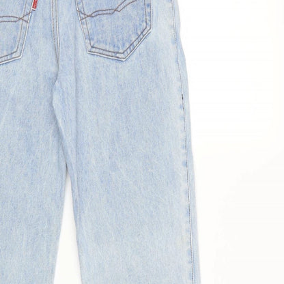 ahdeny Womens Blue  Denim Mom Jeans Size 28 in L29 in