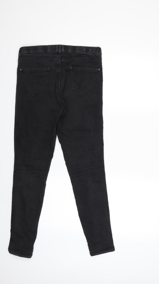 New Look Womens Black  Denim Jegging Jeans Size 10 L28 in
