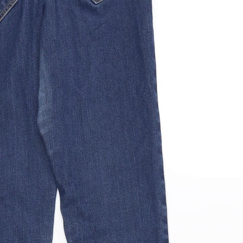 Preworn Womens Blue  Denim Straight Jeans Size 12 L26 in