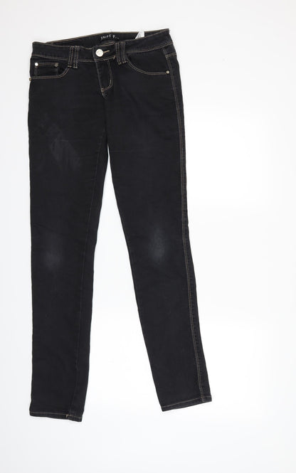 JUST Womens Black  Denim Skinny Jeans Size 30 in L32 in