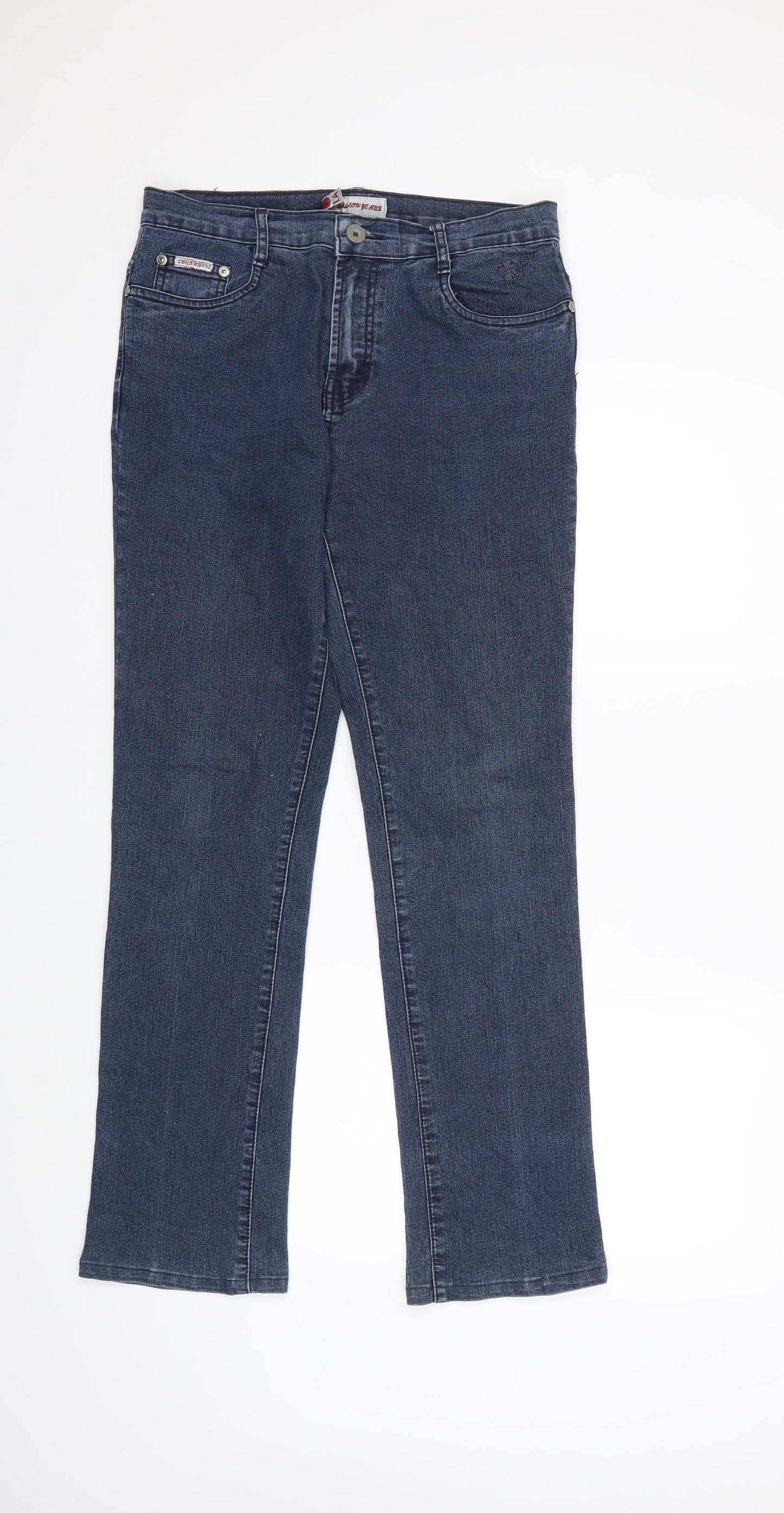 swallow jeans Womens Blue  Denim Straight Jeans Size 32 in L32 in