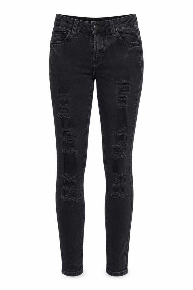 Womens UK Size 6 Denim & Co. Regular Fit Skinny Black Jeans
