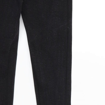 Denim & Co. Womens Black  Denim Skinny Jeans Size 6 L28 in - extreme rip