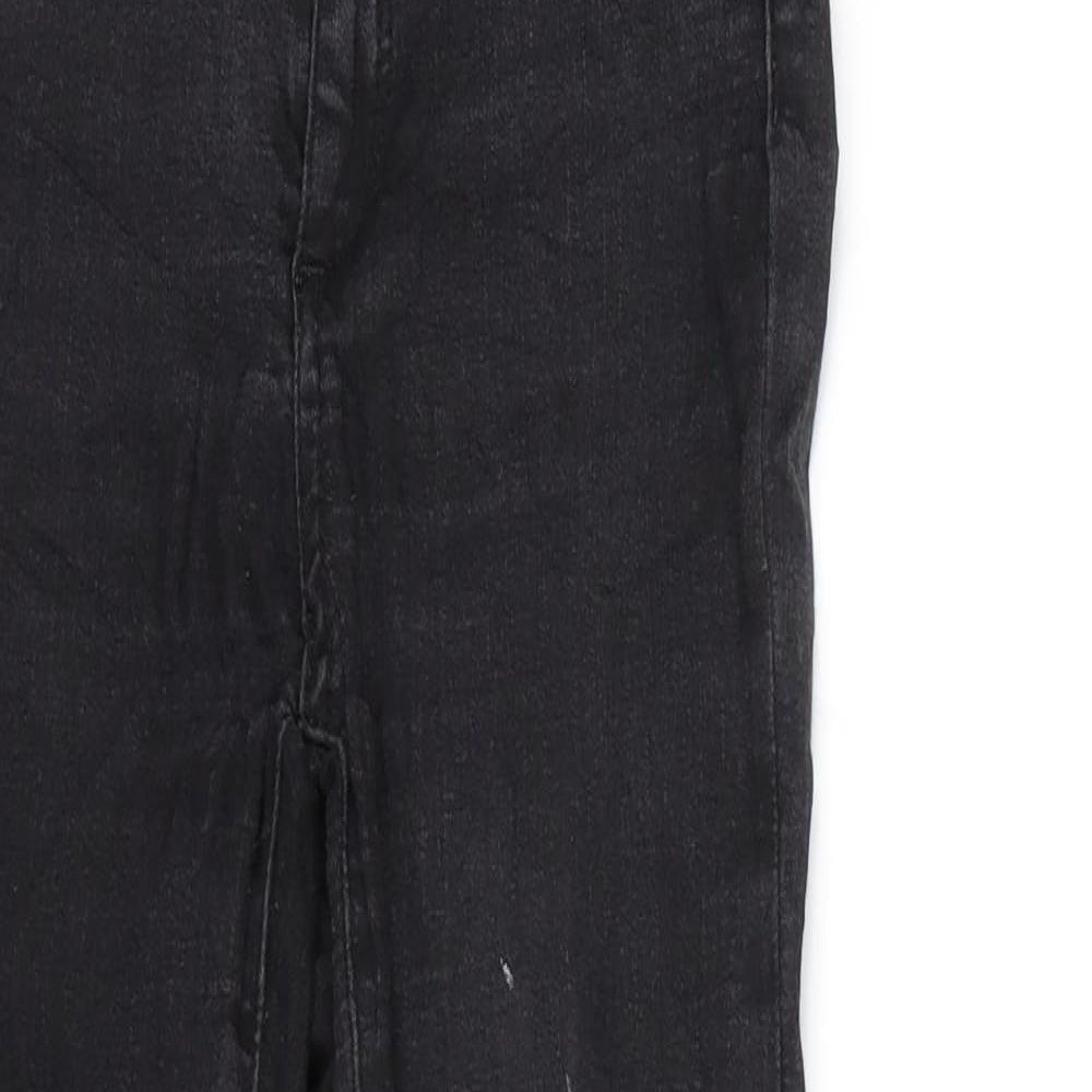 Never Denim Womens Black  Denim Skinny Jeans Size S L27 in