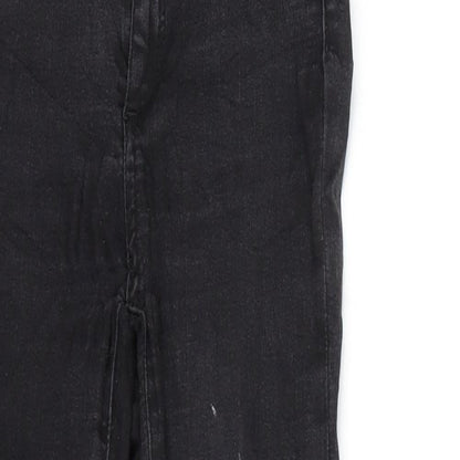 Never Denim Womens Black  Denim Skinny Jeans Size S L27 in