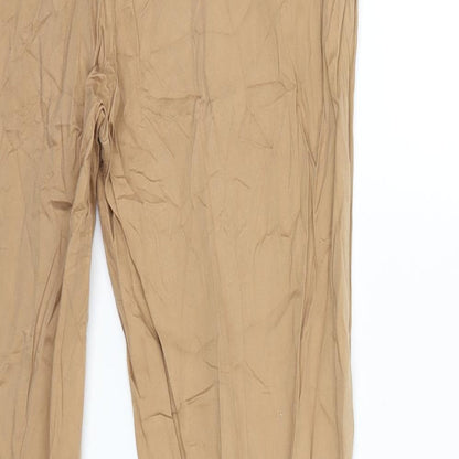 Womens UK Size 16 H&M Regular Fit  Brown Trousers
