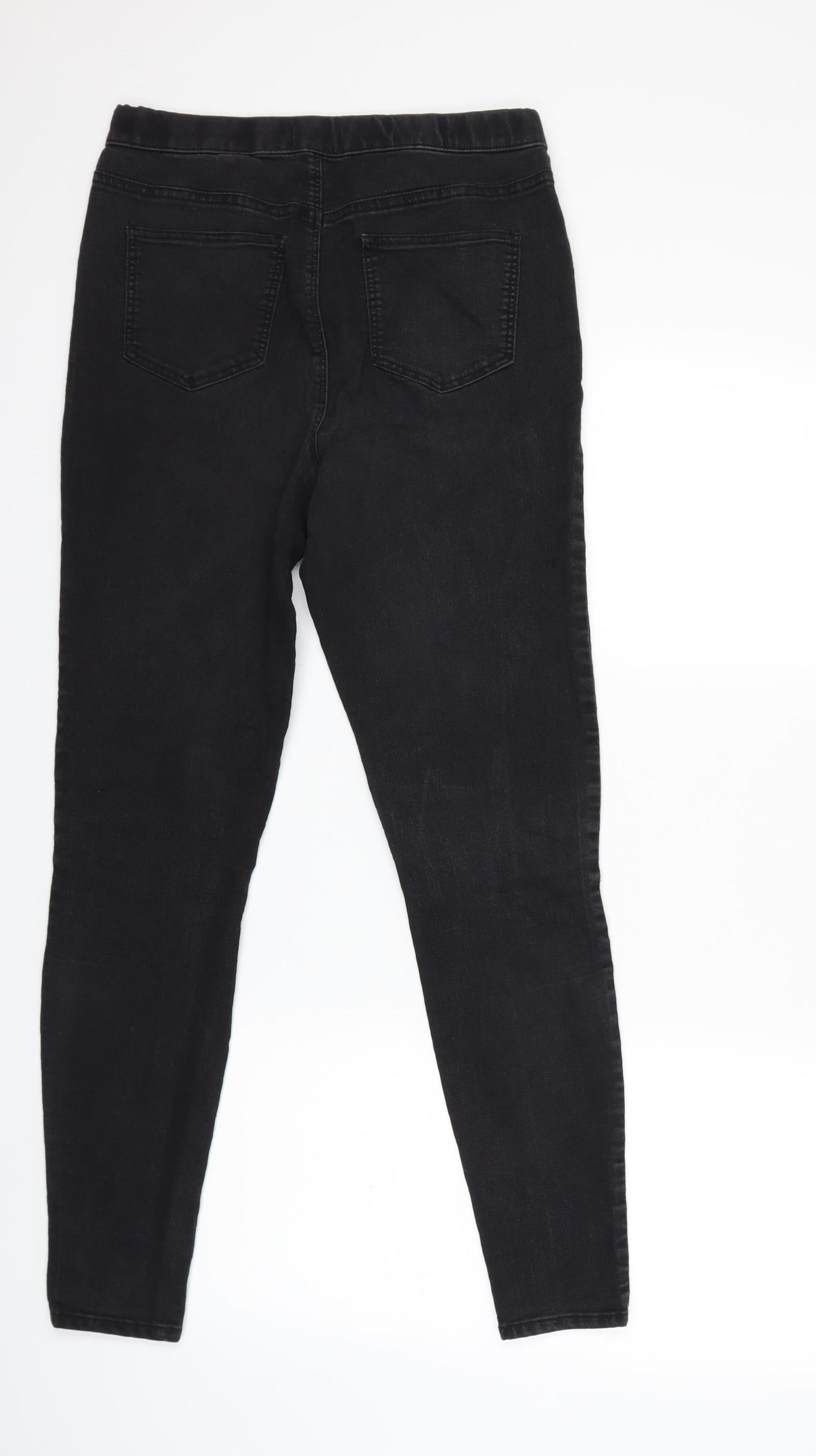 Matalan Womens Black  Denim Skinny Jeans Size 8 L28 in