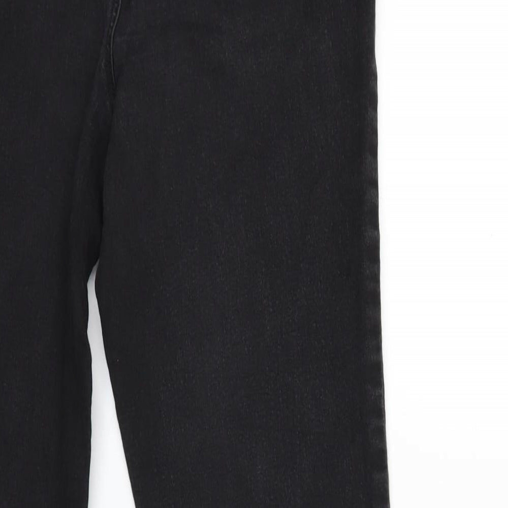 Matalan Womens Black  Denim Skinny Jeans Size 8 L28 in