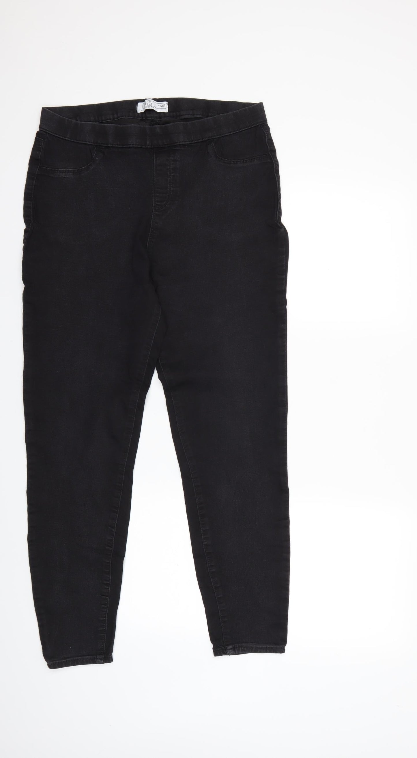 365 Denim Womens Black  Denim Skinny Jeans Size 16 L29 in