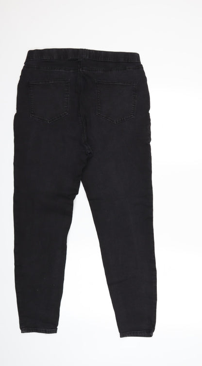 365 Denim Womens Black  Denim Skinny Jeans Size 16 L29 in