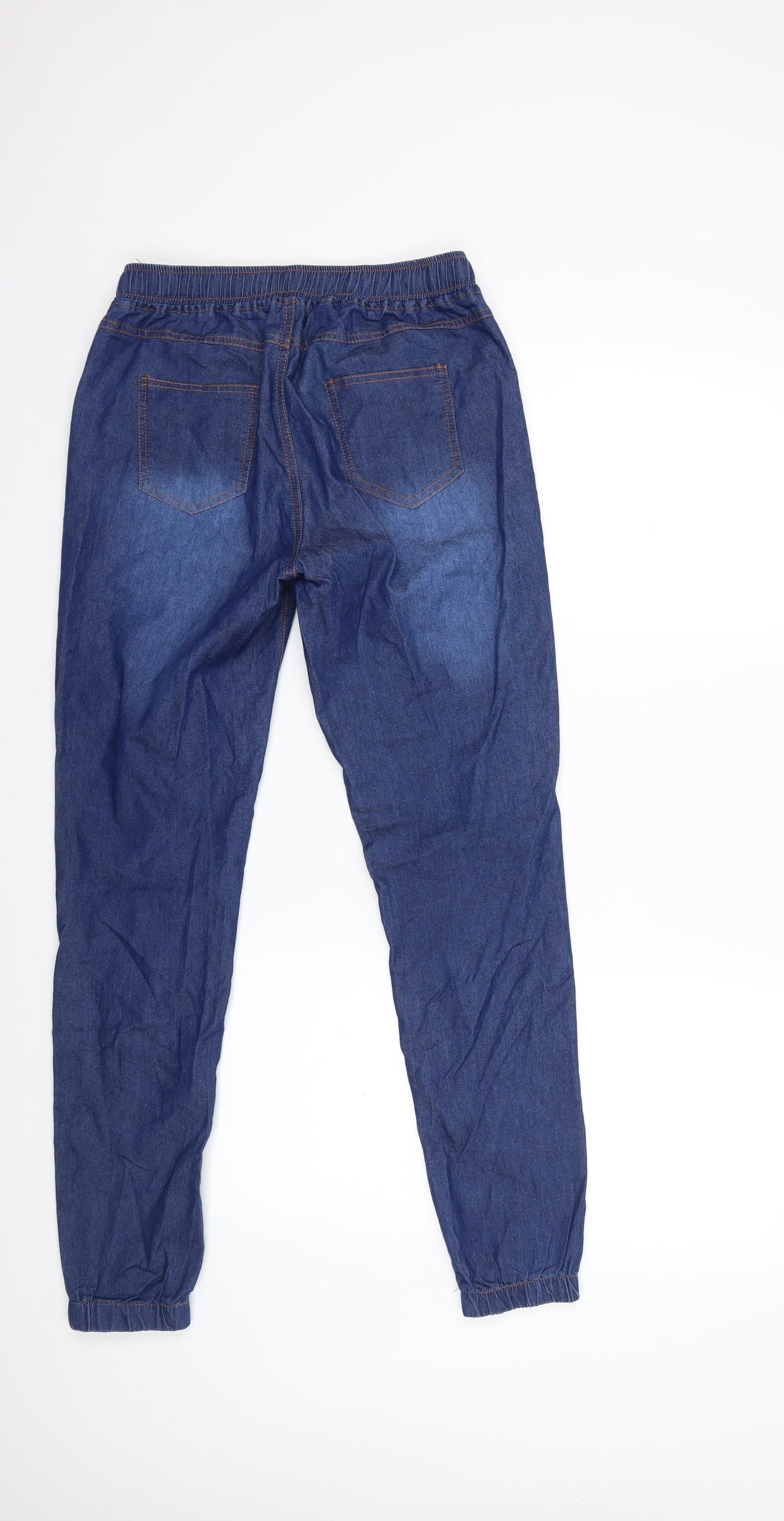 Mens UK Size 28 in Preworn Regular Fit Tapered Blue Jeans