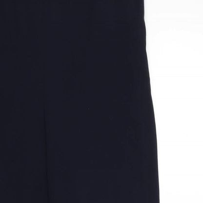 Womens UK Size 12 Marks and Spencer Regular Fit  Blue Trousers