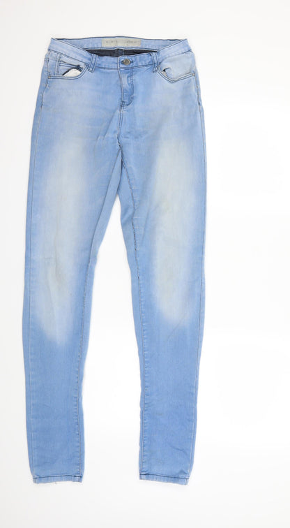 Denim & Co. Womens Blue  Denim Skinny Jeans Size 10 L32 in