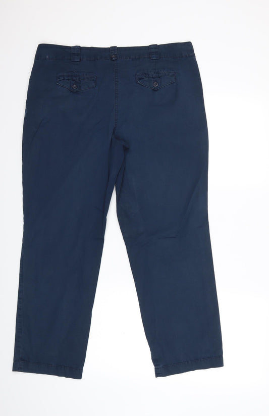 Debenhams Womens Blue   Trousers  Size 14 L28 in