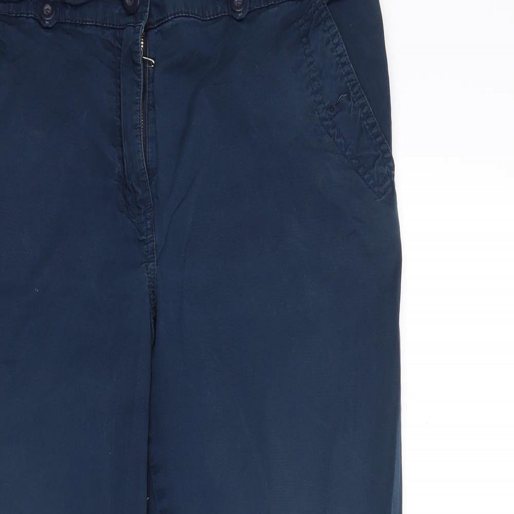 Womens UK Size 14 Debenhams Regular Fit  Blue Trousers