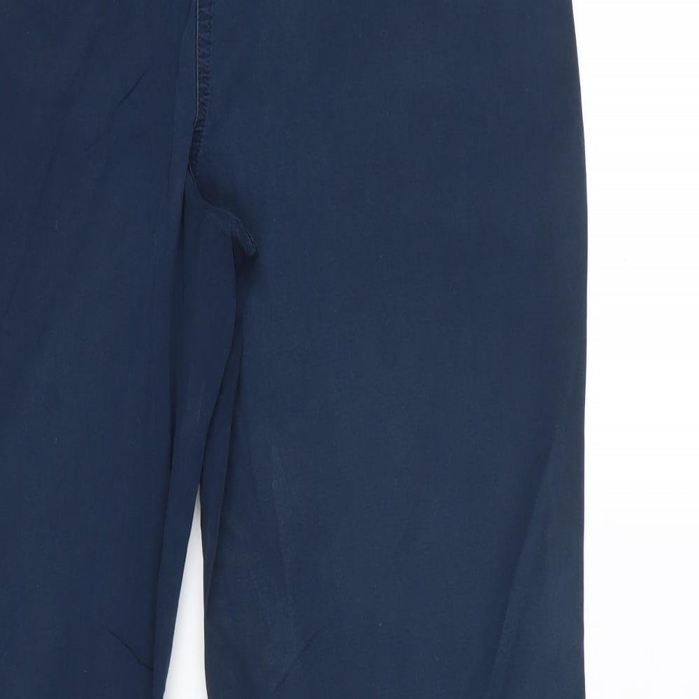 Womens UK Size 14 Debenhams Regular Fit  Blue Trousers