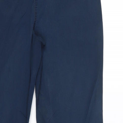 Womens UK Size 14 Debenhams Regular Fit  Blue Trousers