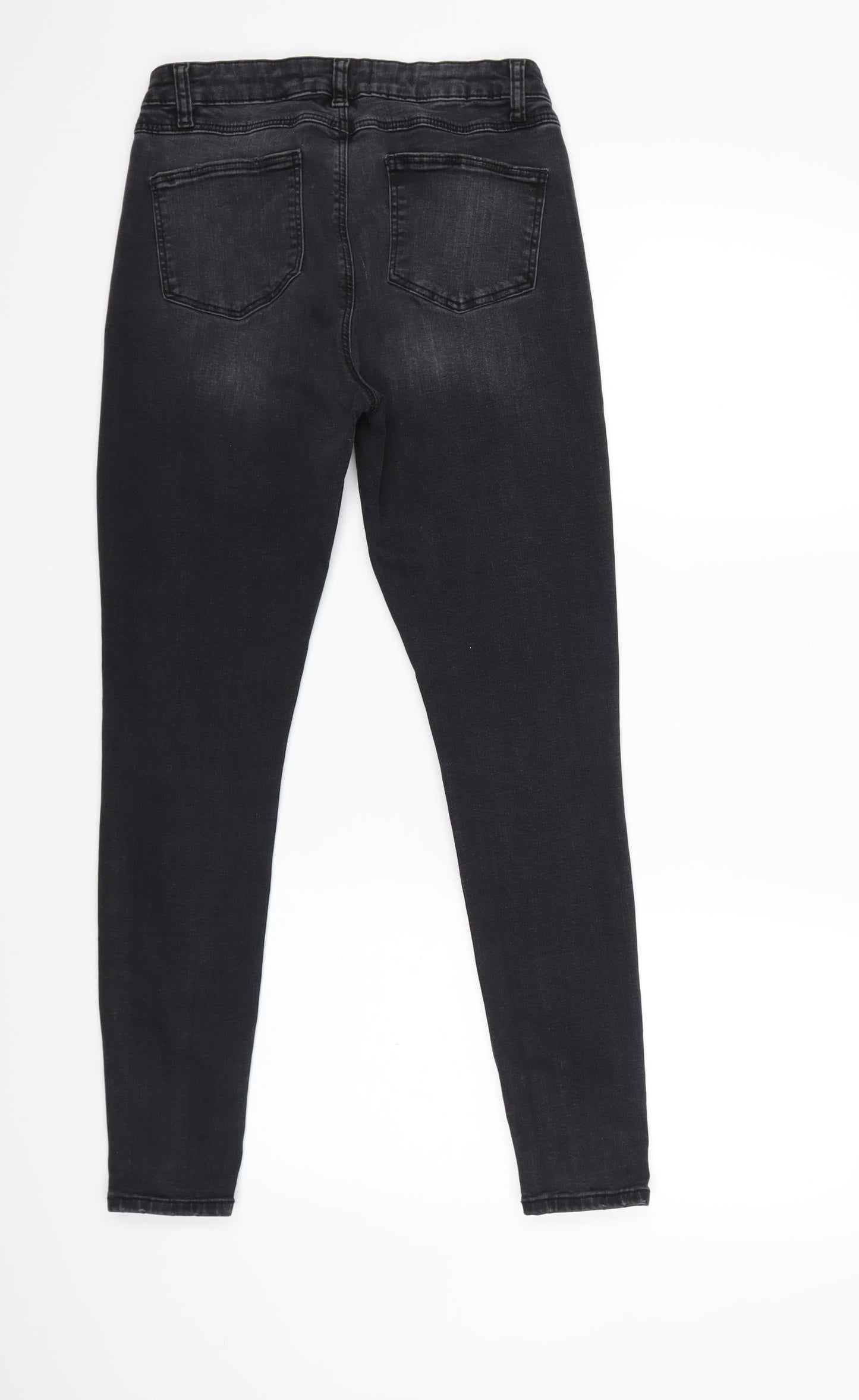 Denim & Co. Womens Black  Denim Skinny Jeans Size 10 L28 in