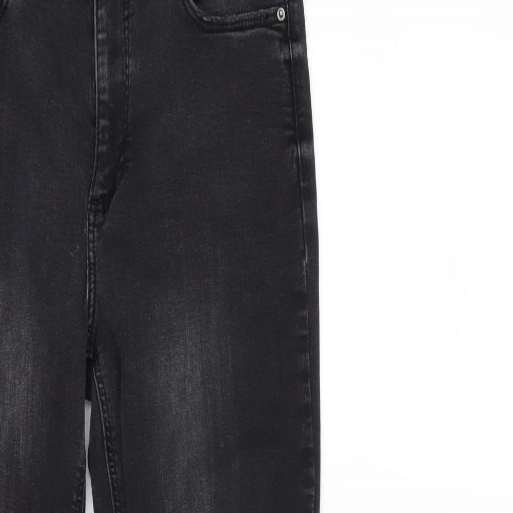 Denim & Co. Womens Black  Denim Skinny Jeans Size 10 L28 in