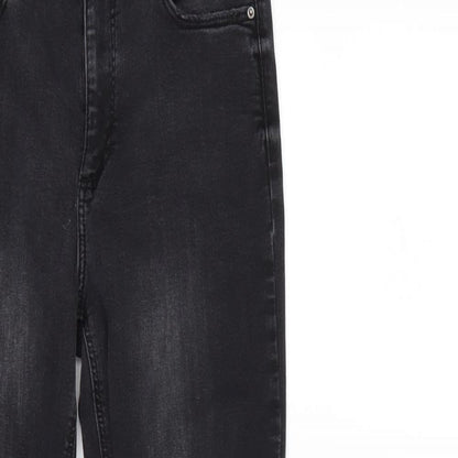 Denim & Co. Womens Black  Denim Skinny Jeans Size 10 L28 in