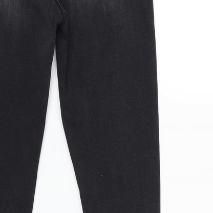 Denim & Co. Womens Black  Denim Skinny Jeans Size 10 L28 in