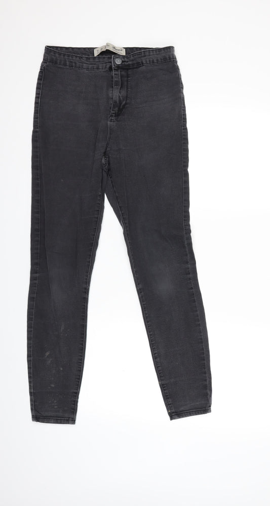 Denim & Co. Womens Grey  Denim Skinny Jeans Size 12 L26 in