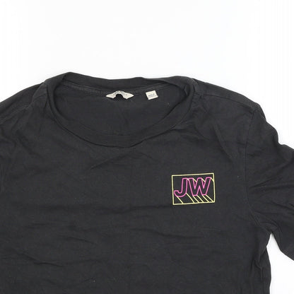 Jack Wills Womens Black   Basic T-Shirt Size 6