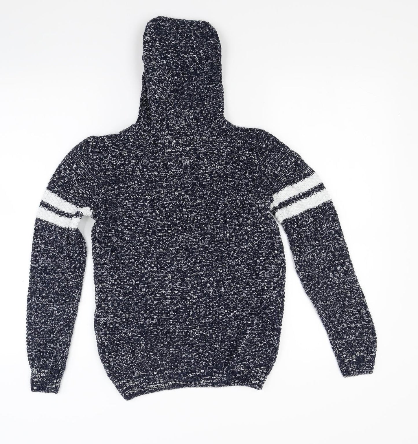 Matalan Boys Blue  Knit Pullover Hoodie Size 12 Years