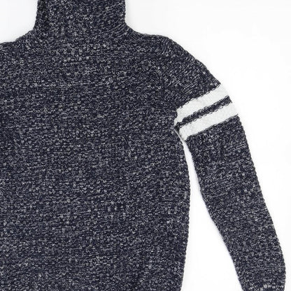 Matalan Boys Blue  Knit Pullover Hoodie Size 12 Years