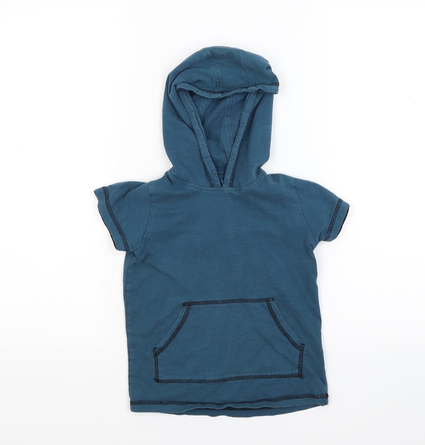 Matalan Boys Blue  Jacquard Pullover Hoodie Size 5 Years