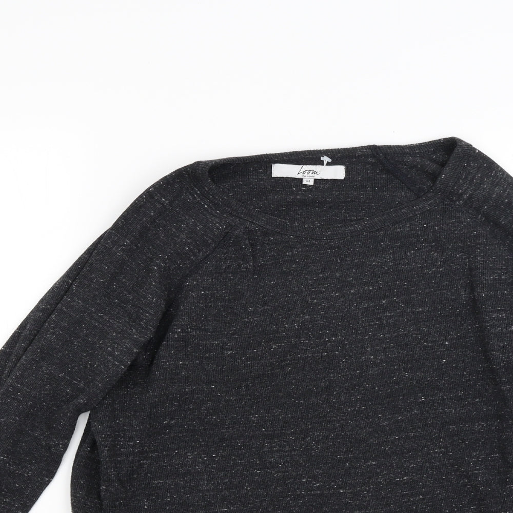 Loom Womens Grey  Knit Pullover Jumper Size M