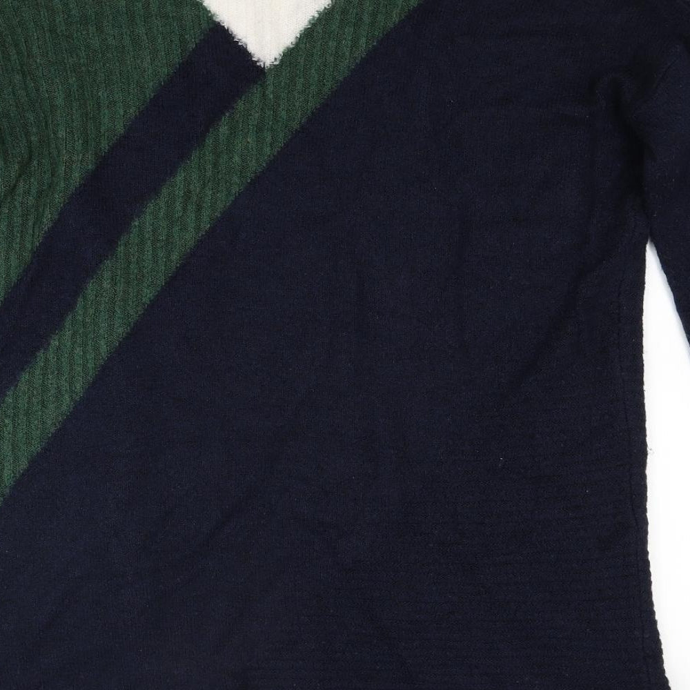 TU Womens Blue  Knit Pullover Jumper Size 14