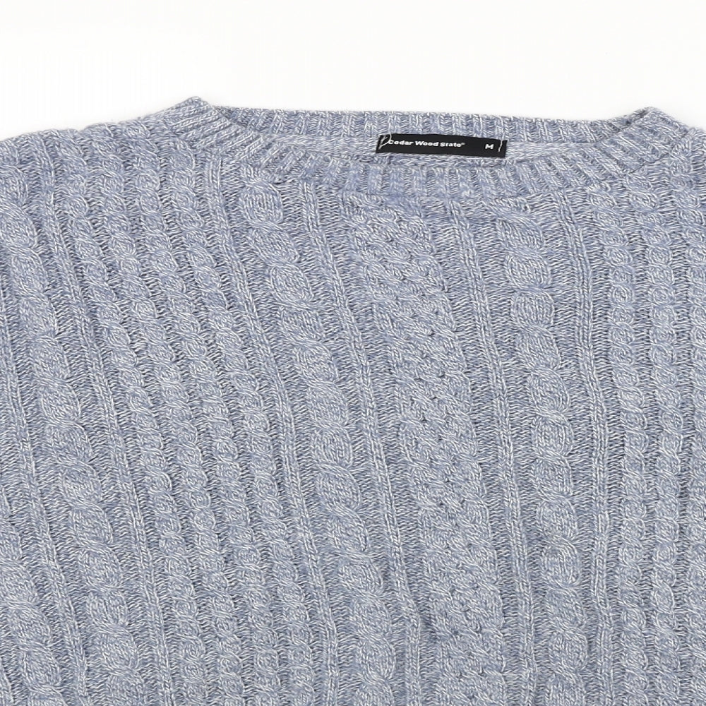 Ceader wood state Mens Blue  Knit Pullover Jumper Size M