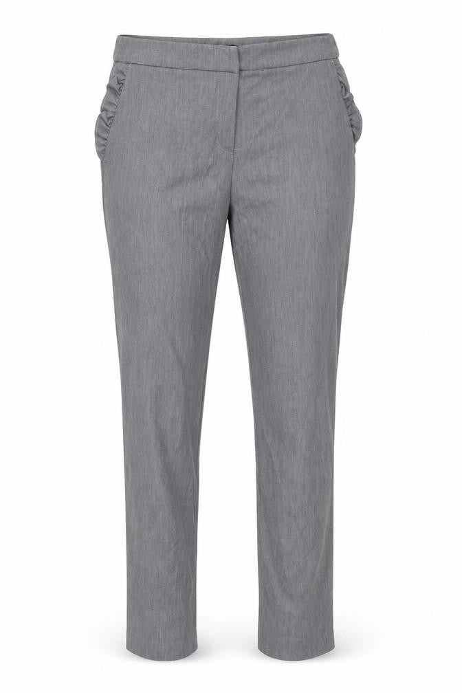 Womens UK Size 10 Hilary Radley Regular Fit  Grey Trousers