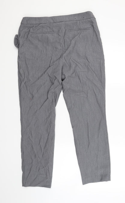 Womens UK Size 10 Hilary Radley Regular Fit  Grey Trousers