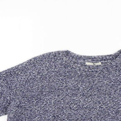 TU Womens Blue  Knit Pullover Jumper Size 14