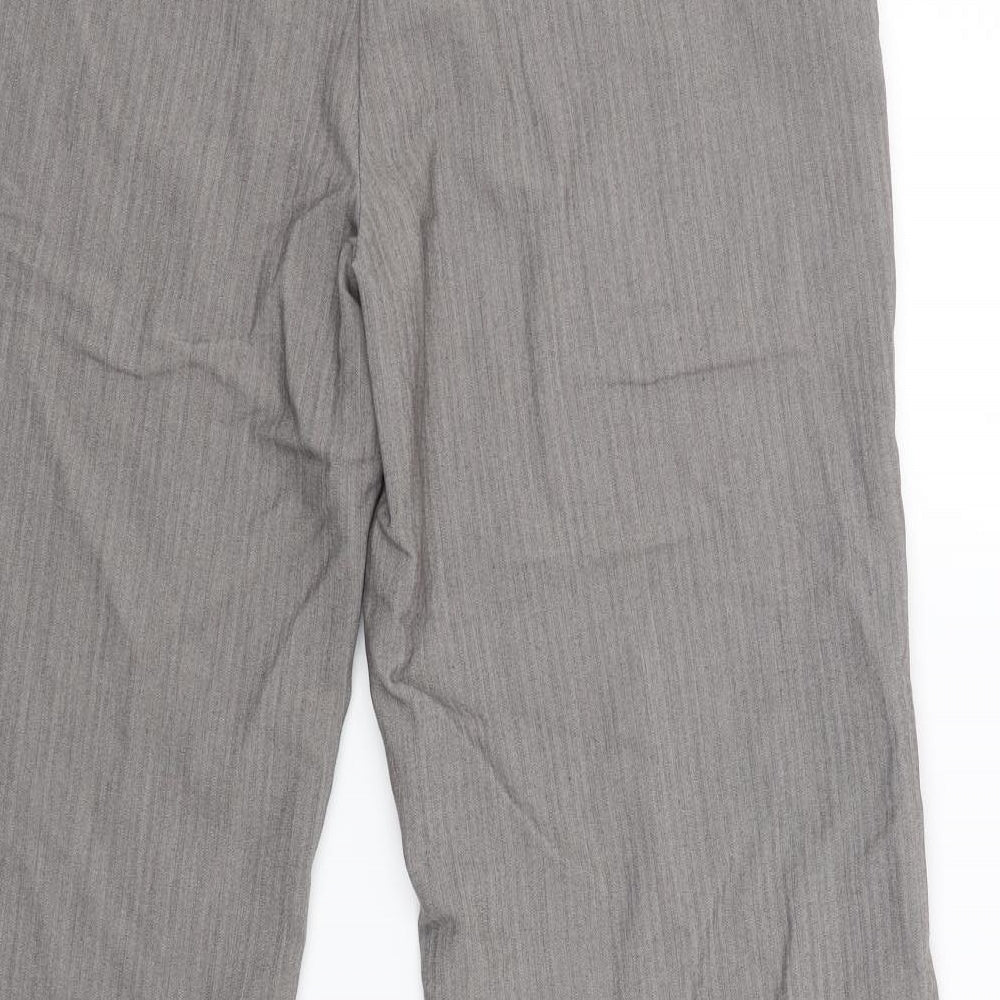 TU Womens Brown Striped  Trousers  Size 14 L28 in