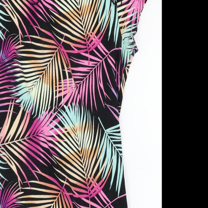 FOREVER 21 Womens Multicoloured Floral  Basic T-Shirt Size L