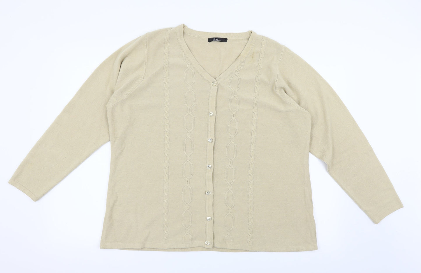 BM Womens Beige   Pullover Jumper Size L