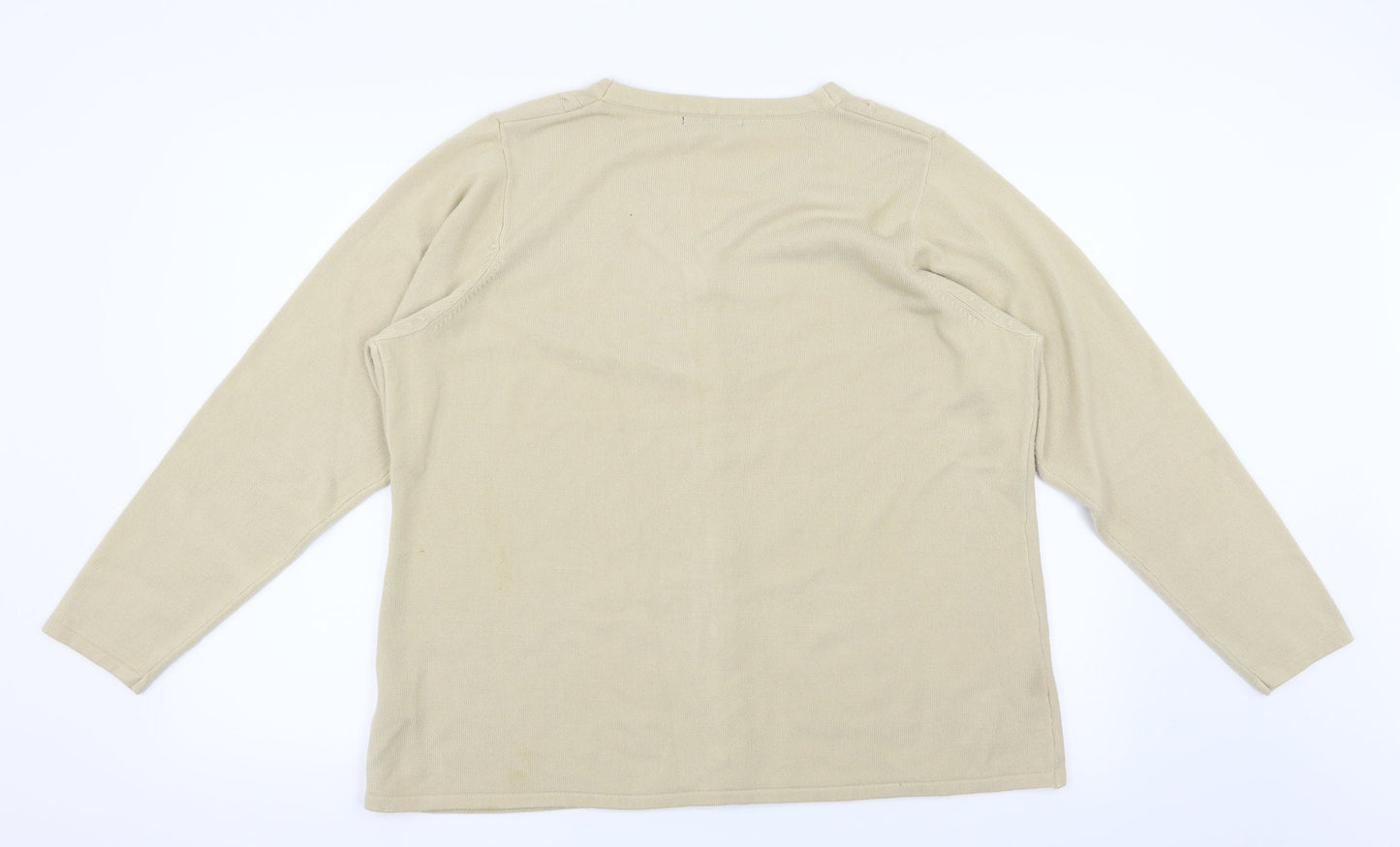 BM Womens Beige   Pullover Jumper Size L
