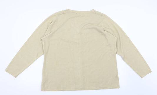 BM Womens Beige   Pullover Jumper Size L