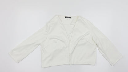 Boohoo Womens White   Cardigan Jumper Size 14
