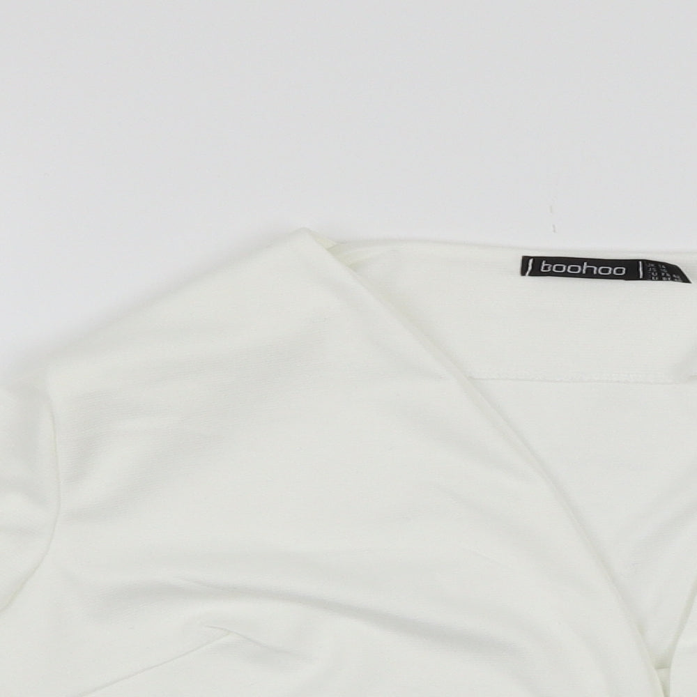 Boohoo Womens White   Cardigan Jumper Size 14
